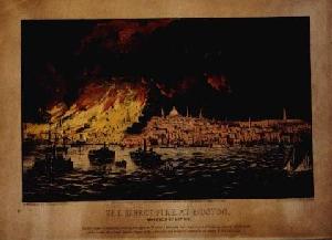 The Great Fire at Boston. - Before Lightening Process