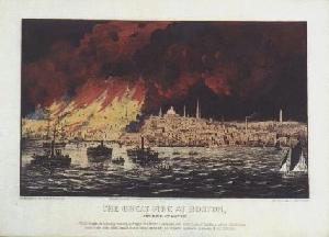 The Great Fire at Boston. - After Lightening and Stabilization