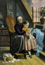 The Knitting Lesson.